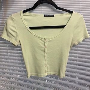 brandy melville zelly top lime green